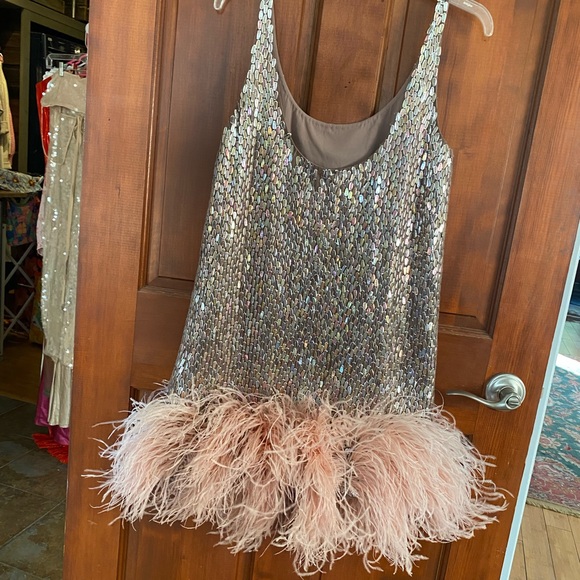 Alexis Zaire Feather Mini Dress - Picture 7 of 7